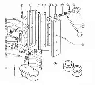 Fig-0 Diagram and Parts List for 77778  Porter Cable Tool Stand & Cart